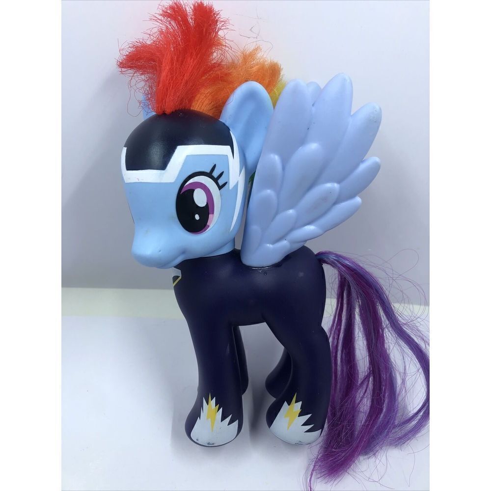 My Little Pony 5.5" Purple Blue Doll Rainbow Purple Hair 2010 Hasbro. Read rare